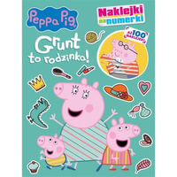 Peppa Pig. Naklejki na numerki cz. 2 Grunt to rodzinka