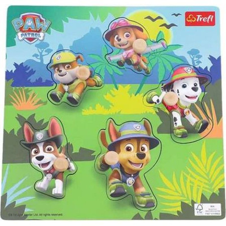 PUZZLE DREWNO UKŁADANKA PAW PATROL jungle