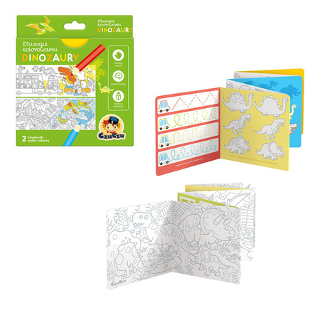 CzuCzu Dłuuugie kolorowanki Dinozaury
