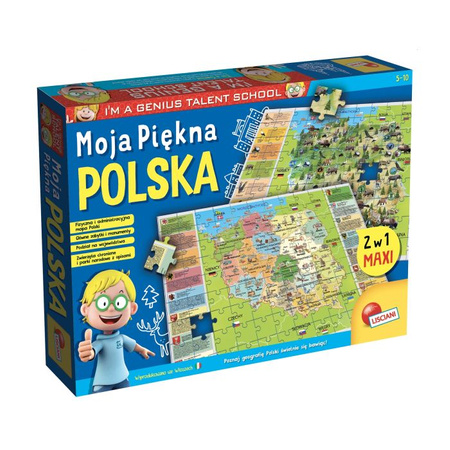 Puzzle Moja piękna Polska , Mały Geniusz, Lisciani