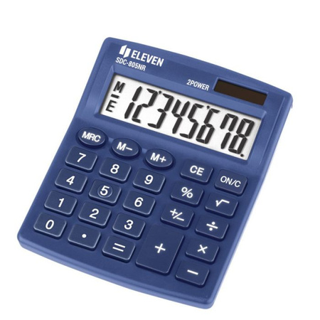 Eleven kalkulator biurowy SDC805NRNVE - granatowy