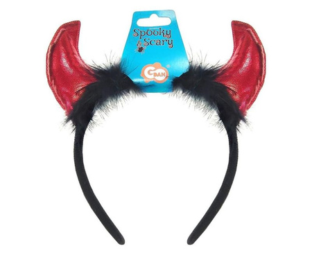 Opaska Rogi diabełka z futerkiem Godan