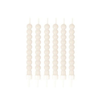 Świeczki perły - dekoracja ciasta (6 szt.)