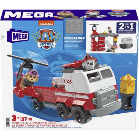 Mega Bloks Psi Patrol Wóz Strażacki Marshalla Wodna Wieża 2w1 HHN05