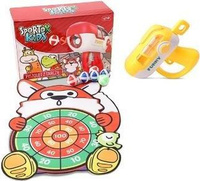 PISTOLET Z TARCZĄ SPORTOX KIDS - LISEK 6 SZT/K