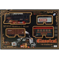 Kolejka na baterie dymiąca z muzyką