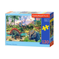 Castorland Puzzle 120 el. B-13234-1 Dinosaur Volcanos