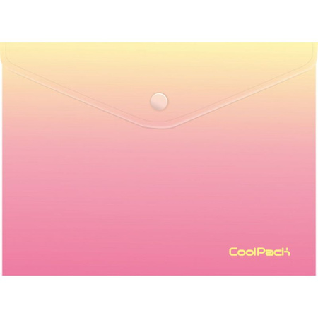 COOLPACK - GRADIENT - KOPERTA NA DOKUMENTY A4 - na zatrzask - PEACH