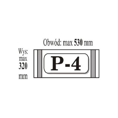OKŁADKA PRZYLEPNA P-4 NA FORMAT A4