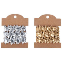 CF OZDOBA DEK TASMA GWIAZDY 2M/2,5CM ZLOT 12/288