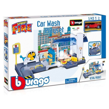 Bburago CAR WASH 1:43 + 1 samochodzik