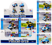 Klocki konstrukcyjne 29-39 elementów Policja display alleBLOX 492820