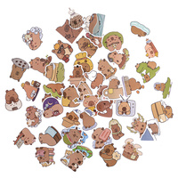 Naklejki winylowe z Kapibara 50szt.