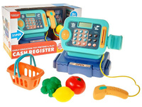 kasa sklepowa na baterie, światło, dźwięk, zakupy; 33,5x20x16,5cm, W/B