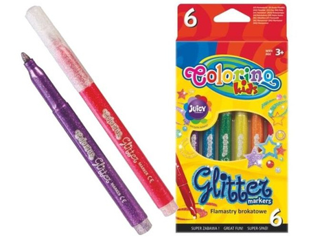 FLAMASTRY BROKATOWE 6 KOLORÓW