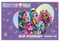 Blok rysunkowy A4 20k MONSTER HIGH