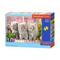 Puzzle 260 el.  B-27491-1 Three Grey Kittens