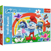 Puzzle 24 maxi Smerfny dzień Trefl
