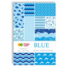 Happy Color Blok z motywami BLUE, 80g/m2, A4, 15 ark, 30 motywów