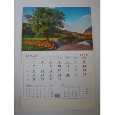 KALENDARZ JEDNODZIELNY