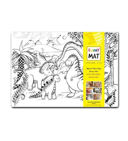 STRIGO FUNNY MAT TRANSPARENT - DINOZAURY 48x33.5 cm