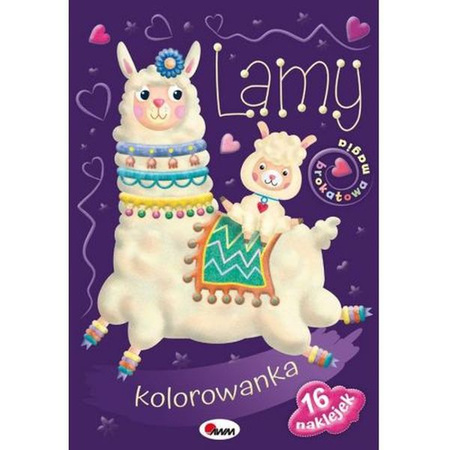 Kolorowanka Brokatowa Lamy AWM
