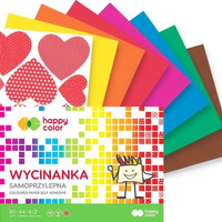 Wycinanka Samoprzylepna A4 8 arkuszy Happy Color