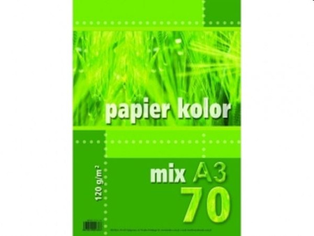 PAPIER A3-70 120G KOLOR MIX