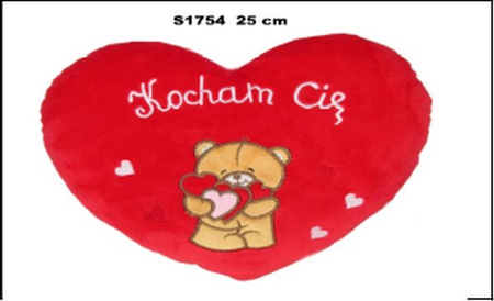 SERCE MIŚ 'KOCHAM CIE' 25 CM    170071      W