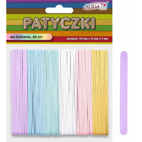 Patyczki PK-4901 mix 6 kolorów, op. 60szt., rozm. 114x10x2mm