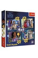 PUZZLE 4W1 DISNEY Wish Trefl