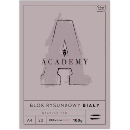 Blok rysunkowy A4 20 100g ACADEMY biały