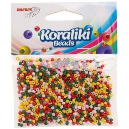 Koraliki akrylowe 35mm mix kol. KZ10