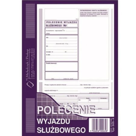 polecenie wyjazdu służbowego