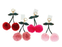 brelok wisienki pluszowe dł.17cm, śred.6cm