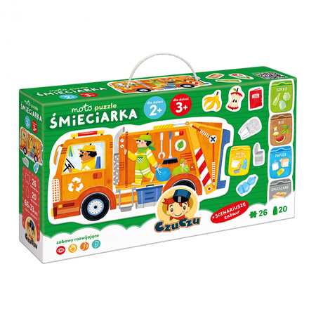 CzuCzu Moto puzzle Śmieciarka