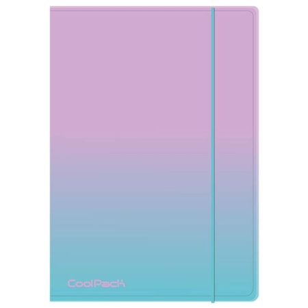 COOLPACK - GRADIENT - TECZKA NA GUMKĘ A4 - BLUEBERRY