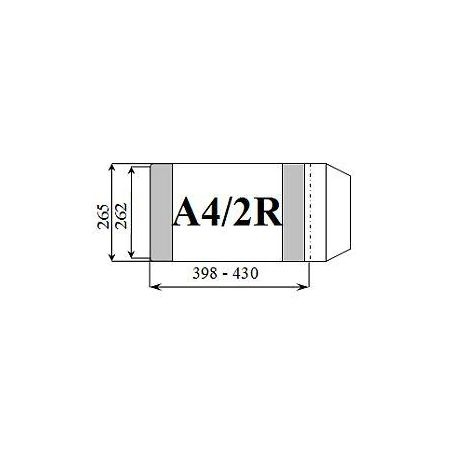Okładka A4/2RD&D (wysokość 262 mm, szerokość 398/430 mm) ( paczka 25szt)