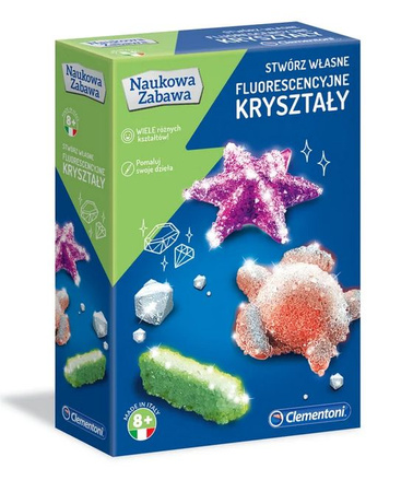 Clementoni Kryształy Fluorescencyjne Naukowa Zabawa