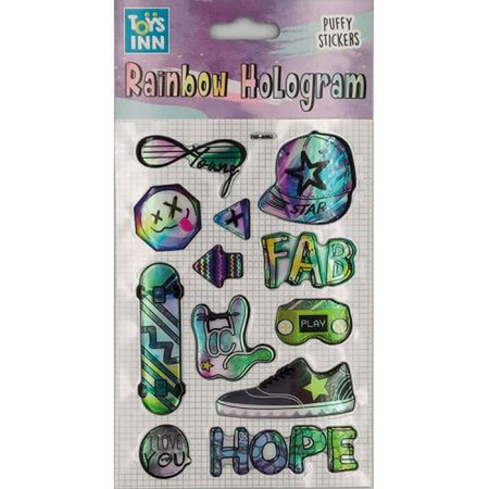Naklejki rainbow hologram - fab