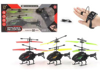 helikopter na podczerwień sterowany dłonią, z czujnikiem zbliżeniowym (góra, dół), z kablem USB, ze światłem; stabilny lot; 30,5x15x4,5cm