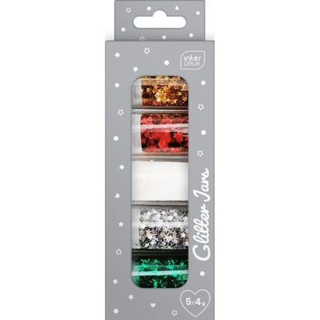 Brokatowe ozdoby do dekoracji 5szt. WINTER