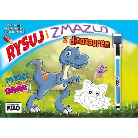 Rysuj i zmazuj z dinozaurem