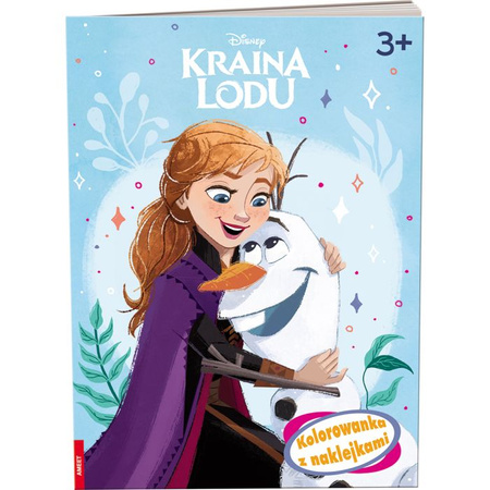 Kraina Lodu. Kolorowanka z naklejkami