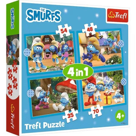 Puzzle 4in1 - Smurf Village / The Smurfs