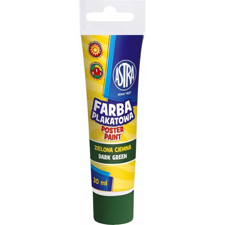 FARBY PLAKATOWE TUBA 30ML ZIELONA CIEMNA