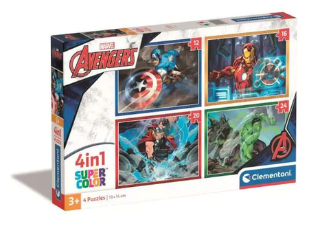 Puzzle 4w1 Avengers Clementoni