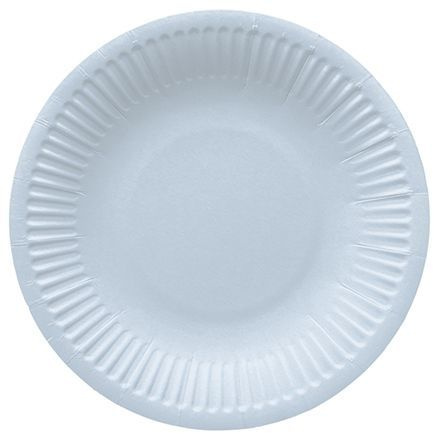 PAW Talerze papierowe okrągłe 18 cm Monocolor Light Blue 8szt.