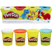 Play-Doh Zestaw 4 pack ciastolin 4 Podstawowych Kolorów w tubie