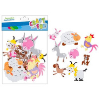 CF OZDOBA DEK EVA ZWIERZ DOM SPRZYL 22SZT 12/288